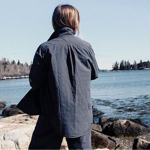 Rudy Jude Navy Button Down Shirt